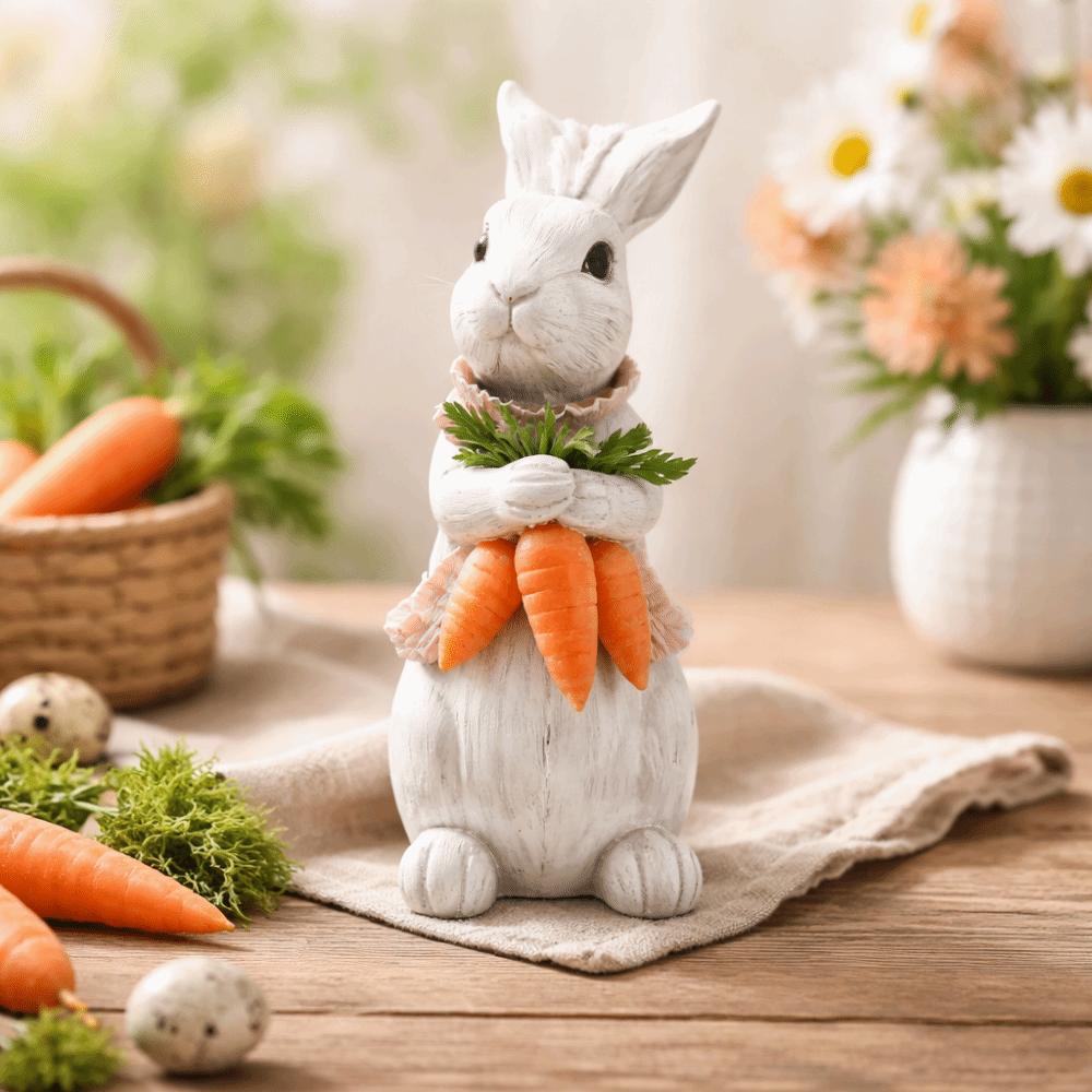 Resin Resin Rabbit Decoration Hand-Painted Easter Bunny Ornament  Party Decoration