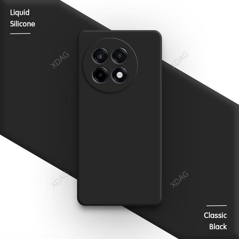 High Qualtiy Phone Case for OnePlus Ace 5 Ace5 Pro Ultra Racing 5Pro 5G Liquid Silicone Square Internal Flocking Soft Back Cover