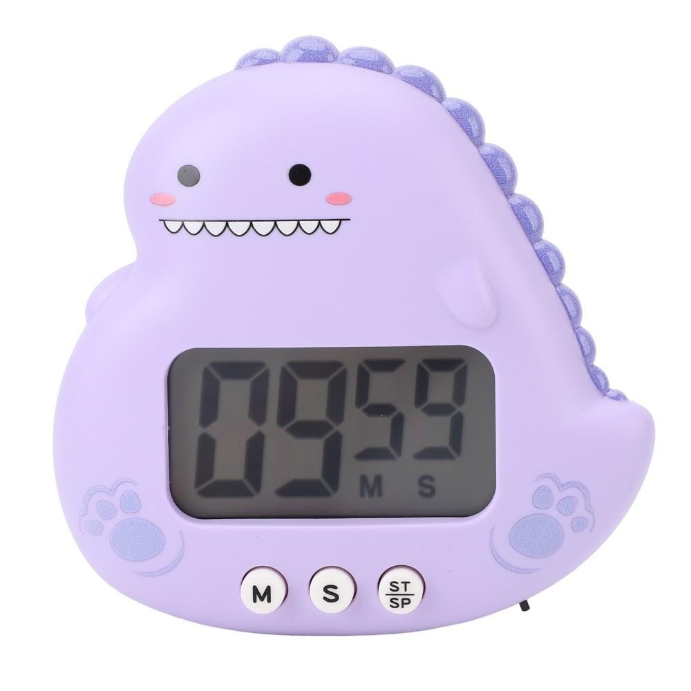 LCD Display Dinosaur Timer Cartoon Animal Shape Kids Study Timer Countdown Timer  Time Management