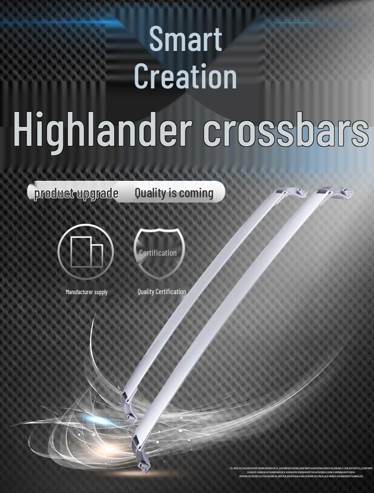 Aluminum Alloy Roof Rack Crossbars for 2015-2019 Highlander