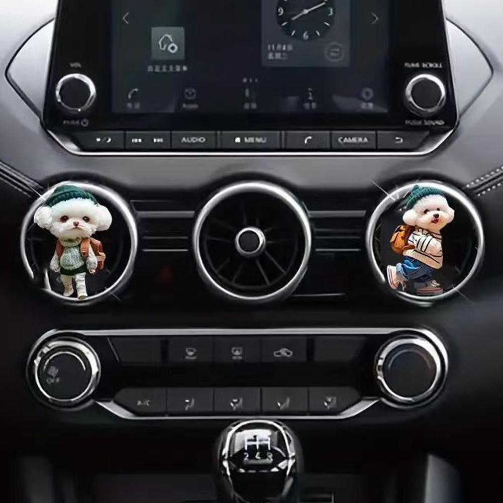 Diffusore di deodorante per auto per gatti, clip di ventilazione per diffusore di aromi, clip di ventilazione per decorazione degli interni dell'auto