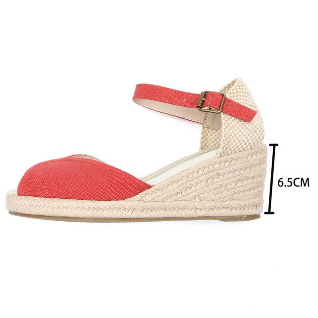 Women s 2026 Summer Fashion Wedge Heel Sandals - Trendy High Heels for Petite European & American Youth US6.5