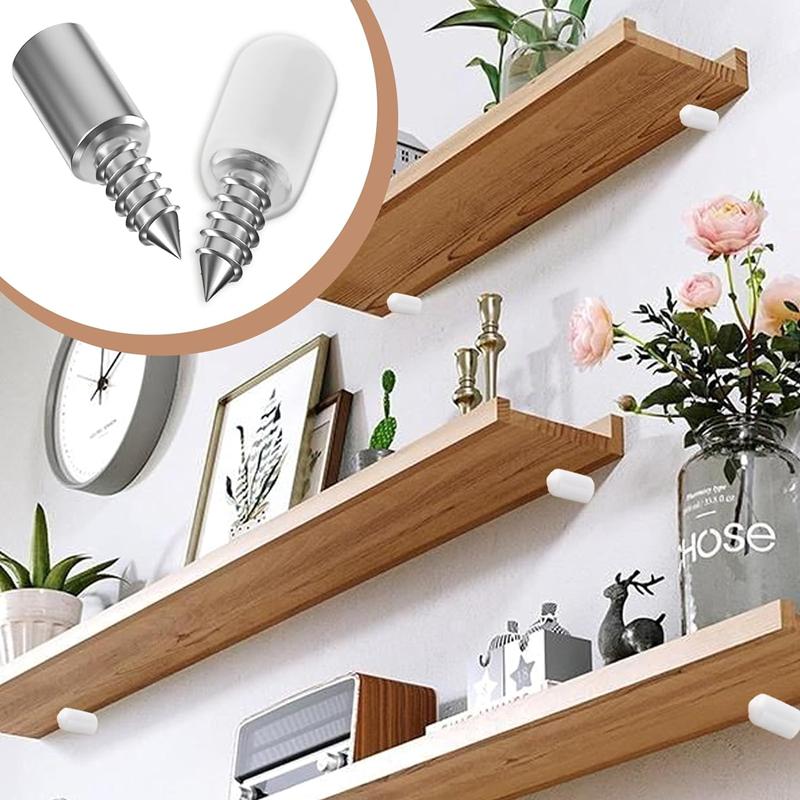 100-10PCS Cross Self-tapping Screw with Rubber Sleeve Laminate Support Home Wardrobe Cabinet Glass Hard Nonslip Partition Nails