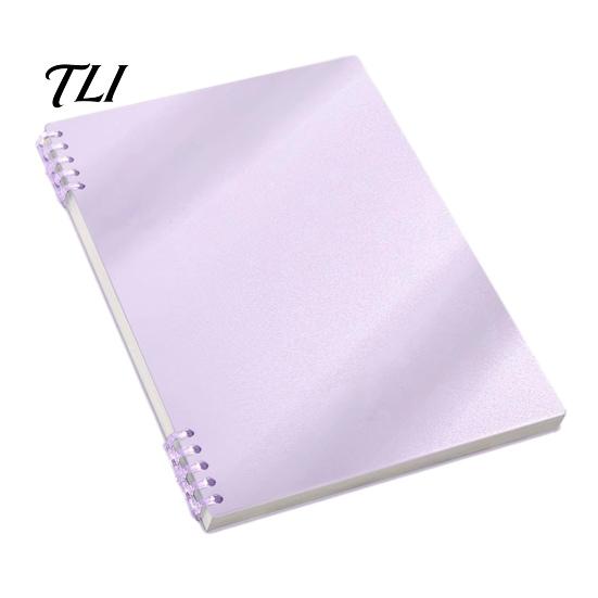 Portable Journal for Daily Use A5 Spiral Notebook, Lined /Horizontal Grid/Blank Inner Page, Professional Notebook Work Morandi Solid Color
