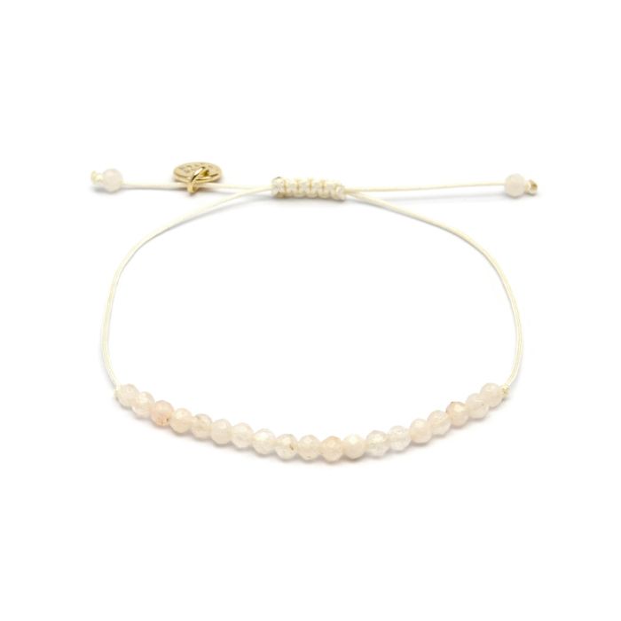 Bracelet - Luxenter - Aquisa - Argent 925 - Jade blanc - Finition rhodiée