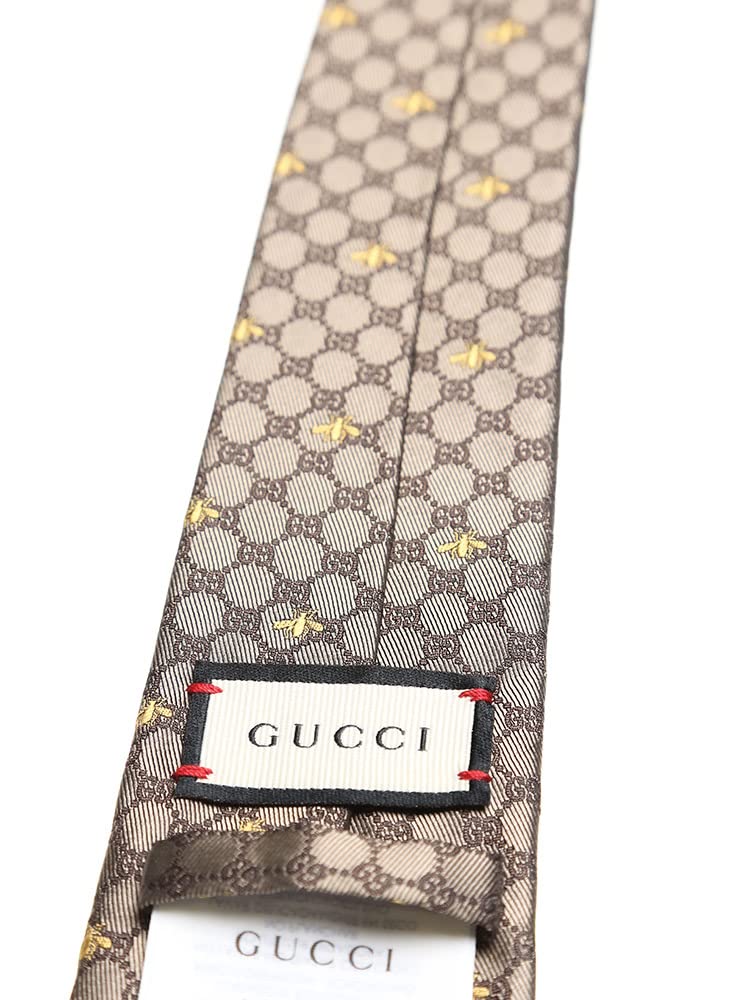 GUCCI Silk GG Bee Tie Beige (Gucci) 100% [GC5450789764] / - [Item]