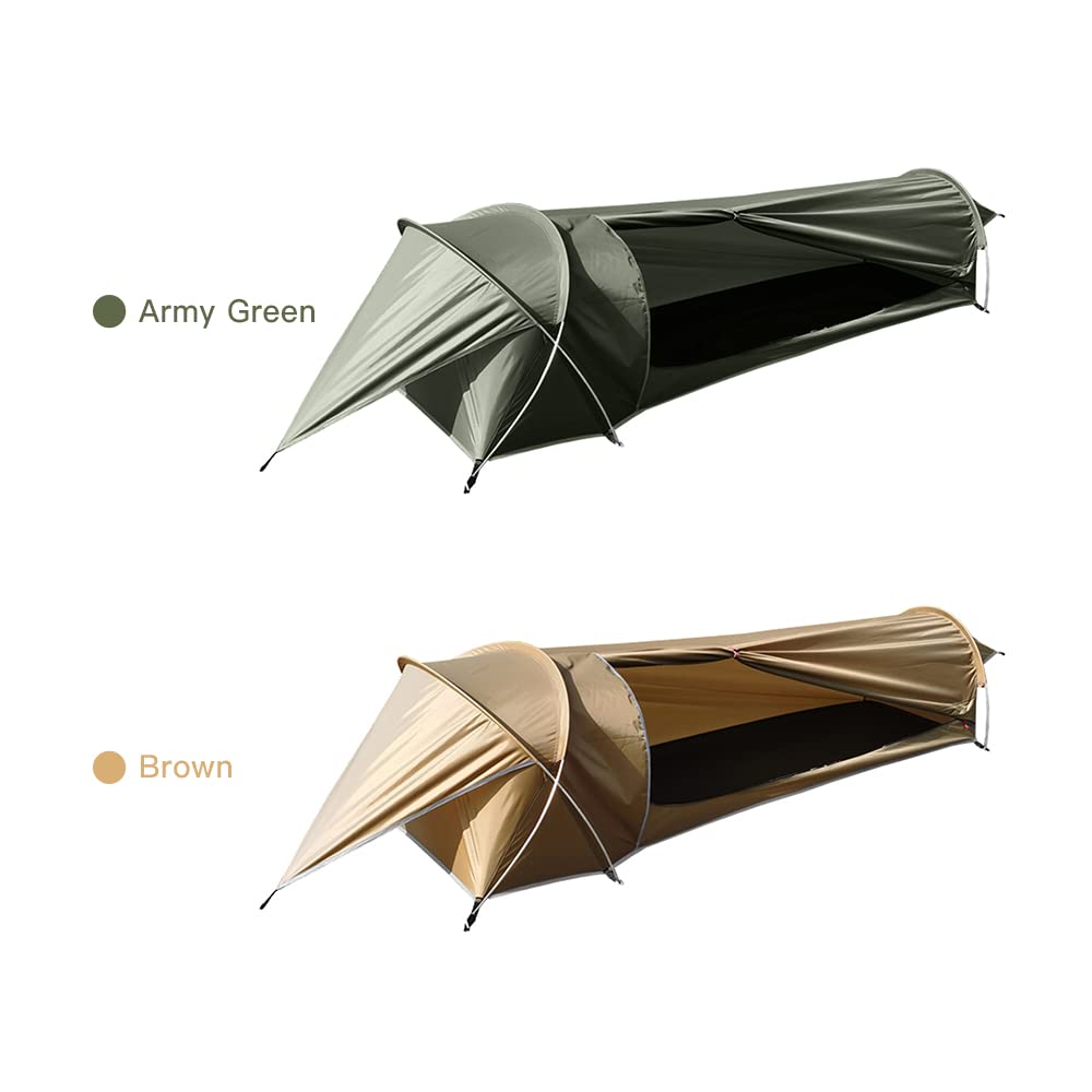 RUSUO Mesh Ultralight 1 Person Tent Waterproof Camping Tent for Outdoor Backpacking Hiking Fishing Tent,