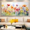 Floral Fantasy Wild Flower Canvas Print, Unframed Modern Art Deco, Ideal Indoor Wall Decor for Bedroom, Living Room, No Frame