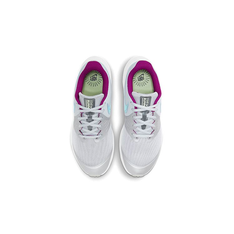 Nike Star Runner 2 Laser Fabric Synthetic Leather Shock Absorbing Non-Slip Durable Lightweight Low-Top Running Shoes Men sneaker Light-Gray CW3294-001