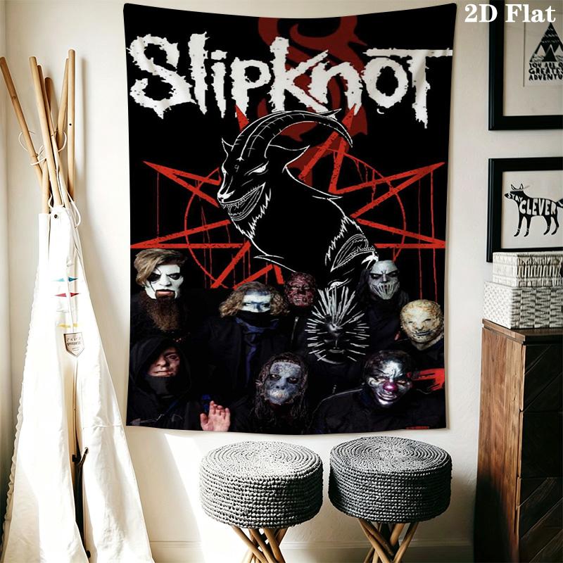 Slipknot Masters Tapestry Background Cloth Wallmounted Atmospheric Background Cloth Wall Covering Decoration Soft