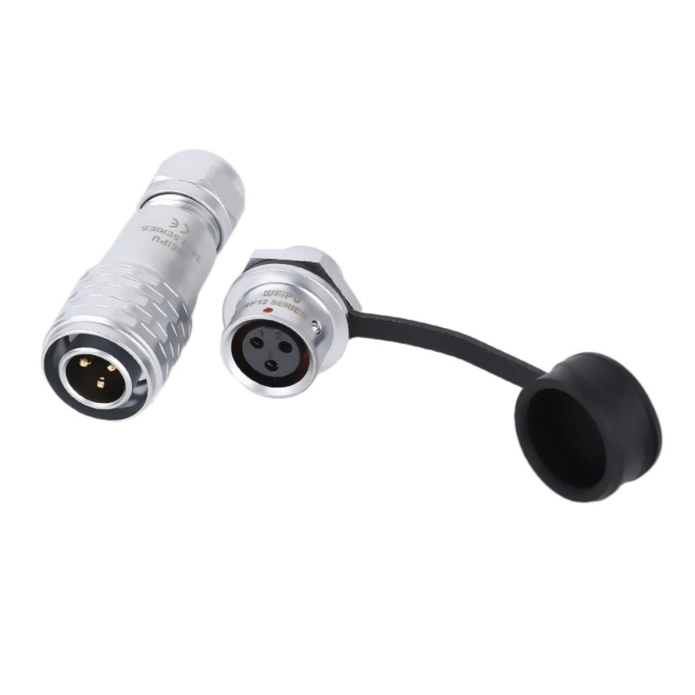 WEIPU SF12 2 3 4 5 6 7 9Pin Waterproof Automotive Aviation Connector M12 Socket Plug Solder Wire Panel Power Electrical Adapter