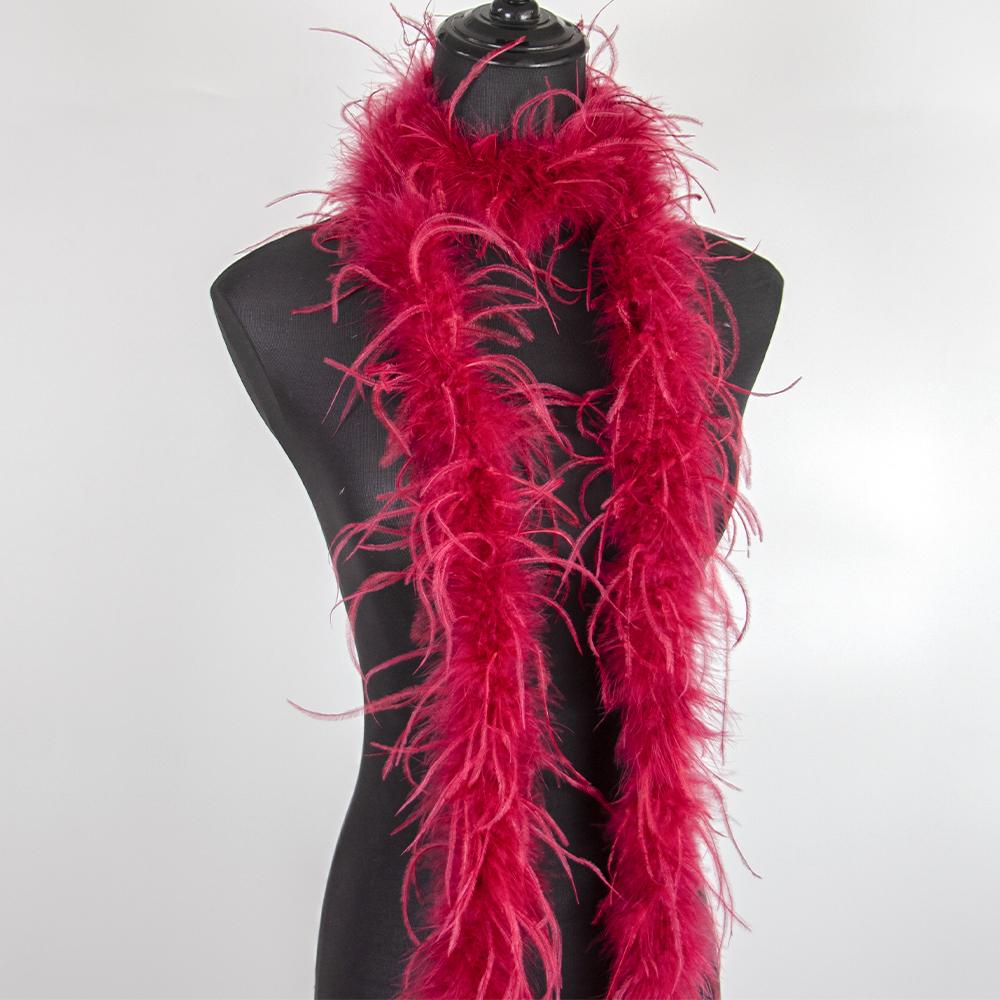 1Ply Ostrich Feather Boa 13-15CM Long Feathers Trims for Crafts Party Dress Sewing Decoration Plumas Ribbon 2 Meters Multicolor