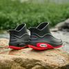 Short rain shoes men's non-slip waterproof shoes new fashion outdoor water boots fleece rain boots men's rubber shoes fashion