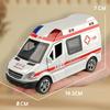 1:32 Sprinter Ambulance Alloy Diecast Models Toys Car Sound Light Pull Back 5 Doors Opened Miniature Vehices Kids Birthday Gifts