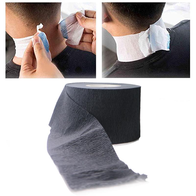 1 Roll Disposable Hairdressing Neck Wrap Papers Barber Haircut Necks Cape Stretchy Cutting Wrap Covering Paper Salon Accessories