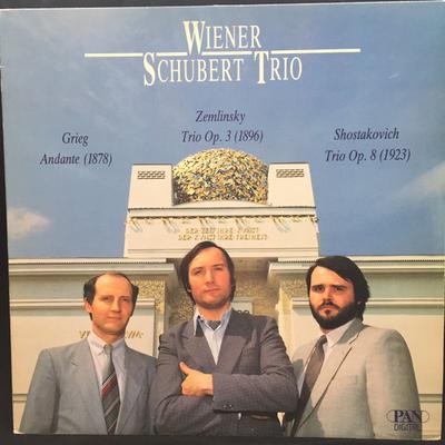 LP Record WIENER SCHUBERT TRIO  Zemlinsky Trio Op. 3 Grieg Andant 17012 PAN 1986 Australia Classical Used