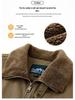 Chaqueta de piloto de la Fuerza Aérea de Alta Gama para Hombre: Terciopelo Forrado de Invierno, Algodón Puro, Corte Holgado, Ropa de Abrigo con Solapa para Personas de Mediana Edad.