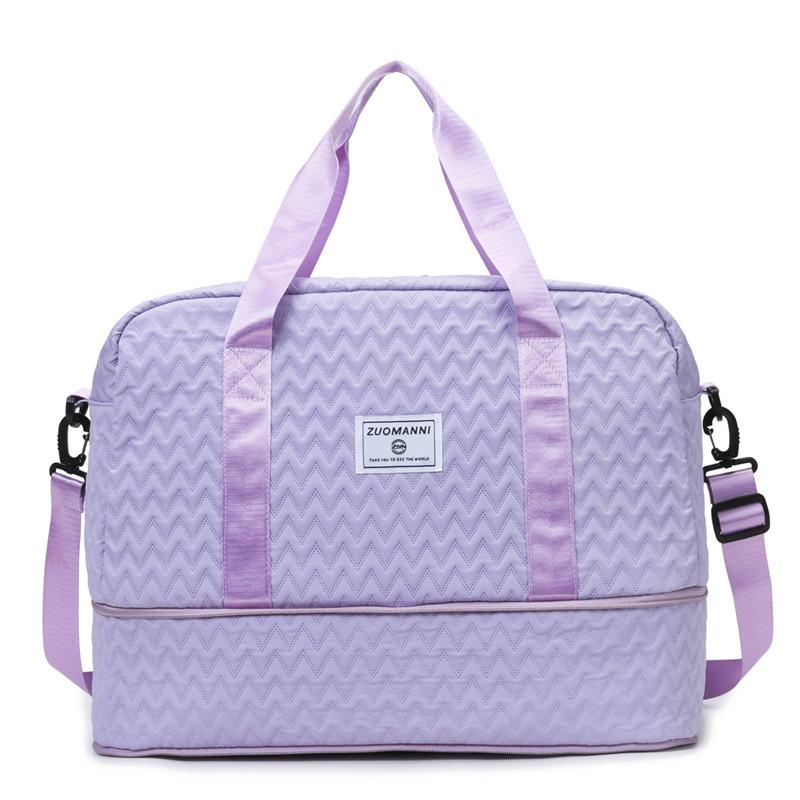 Multifunctional travel bag Large capacity expandable duffel bag Dry and wet separation Sports fitness bag Can cover tie rod