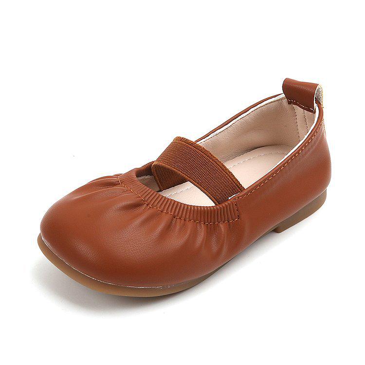 2023 Autumn Girls' Versatile Princess Leather Shoes - Soft Sole for Toddlers