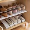 Adjustable Plastic Double Layer Shoe Rack Space Saver Shoe Organizer for Entryway Closet Apartment Small Space