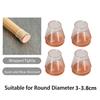 4/12/16Pcs Table Chair Leg Floor Protectors Furniture Pads with Felt Hardwood Floors Furniture Sliders Chairs Silicone Leg Caps