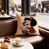 Cartoon Mafalda Cushion Cover Decorative Cushions Covers Cover Sofa x Pillow  Piece x x Pillowcase