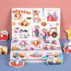 Montessori Toys Puzzle Wooden Hand Grab Board Early Educational Tangram Jigsaw Cartoon Animals Fruits 3D Puzzles