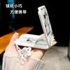 Cute Cartoon Foldable Mirror Comb Combo Portable Travel Beauty Accessory Compact Daily Tool Lovely Practical Student Gift Makeup