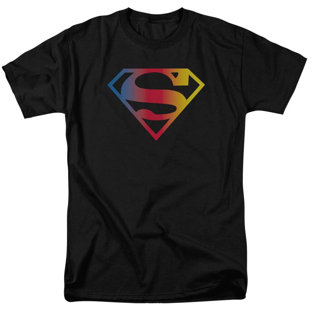 

26 Gradient Superman Logo T Shirt Licensed Comic Book Movie Tee Black Unisex T-Shirt L