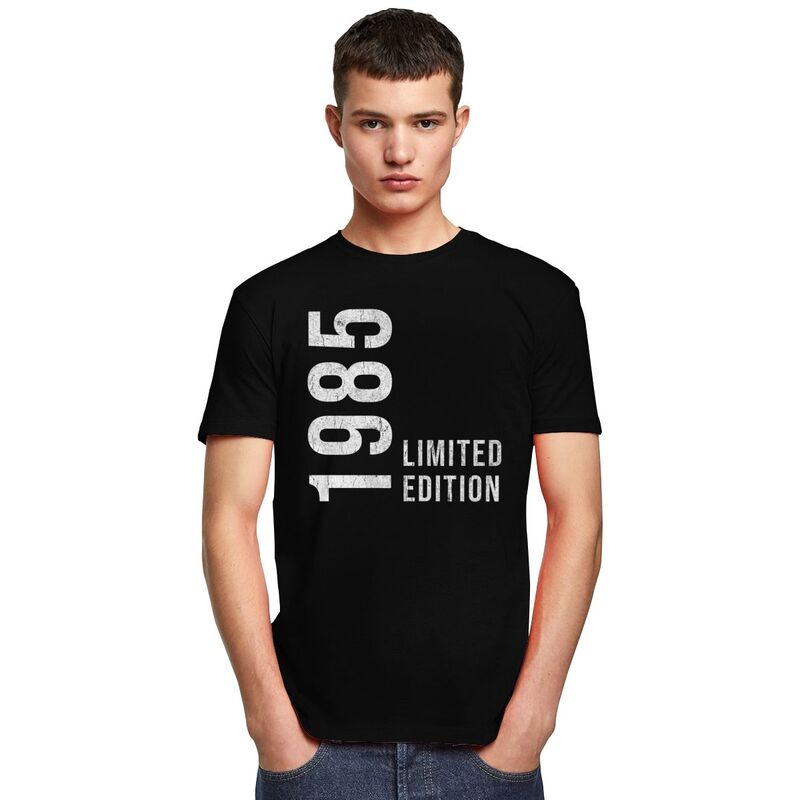 Fantastisches 40. Retro Vintage 1985 Bedrucktes T-Shirt Herren 100% Baumwolle T-Shirt Individuelle Jahre Geburtstagsgeschenk T-Shirts Modische T-Shirts