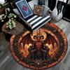 Demon Throne Hell Round Area Rug Under Office Chairs Bedroom Living Room Home Decor