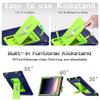 For Samsung Galaxy Tab A9+ Case Kickstand PC + Silicone Tablet Cover with Shoulder Strap