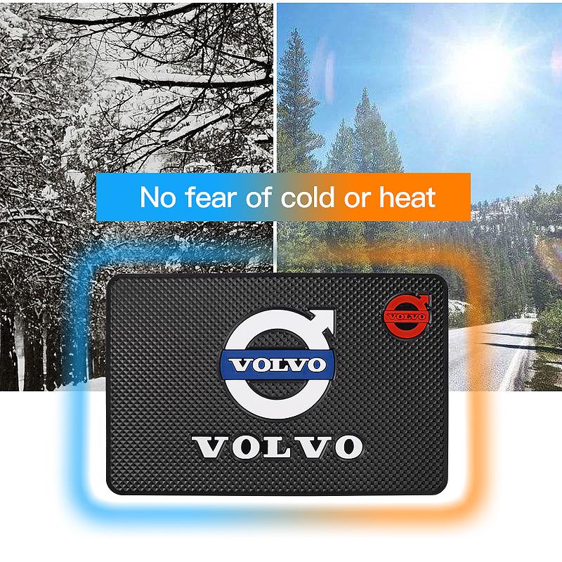 fhsxa1 Car Anti-Slip Mat Interior Dashboard Silicone Mat Car Badge Sticky Mat Suitable for Volvo S80L XC60 XC90 S40 S60 S80 V40 V50 V60