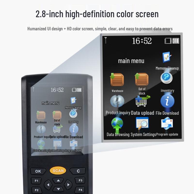 Comet A8 Wireless 1D/2D Barcode Scanner PDA