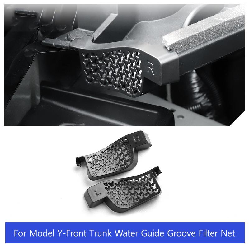 

Направляющая для воды переднего багажника Сетчатый фильтр Для Tesla Model Y Защитная крышка Защитная сетка от засорения Модифицированные детали for model y