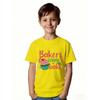 European Sizes Creative Baking T-Shirt for Girls - Features a Playful Pink Design with Handwritten Letters, Perfect for Holiday Gatherings