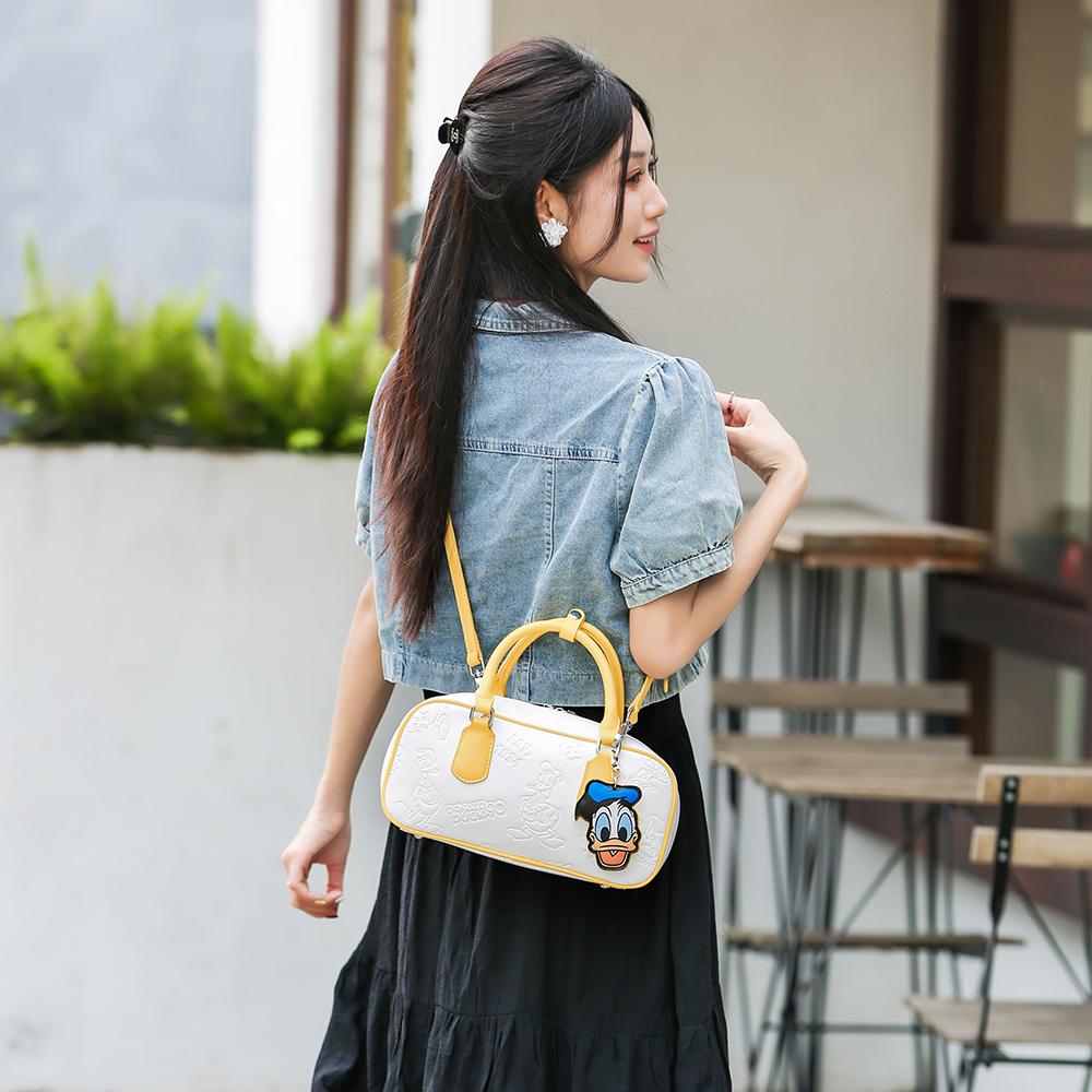 New Disney Donald Duck Series PU Shoulder Bag, Crossbody Bag, Handbag Women's Yellow BMK-71566Y