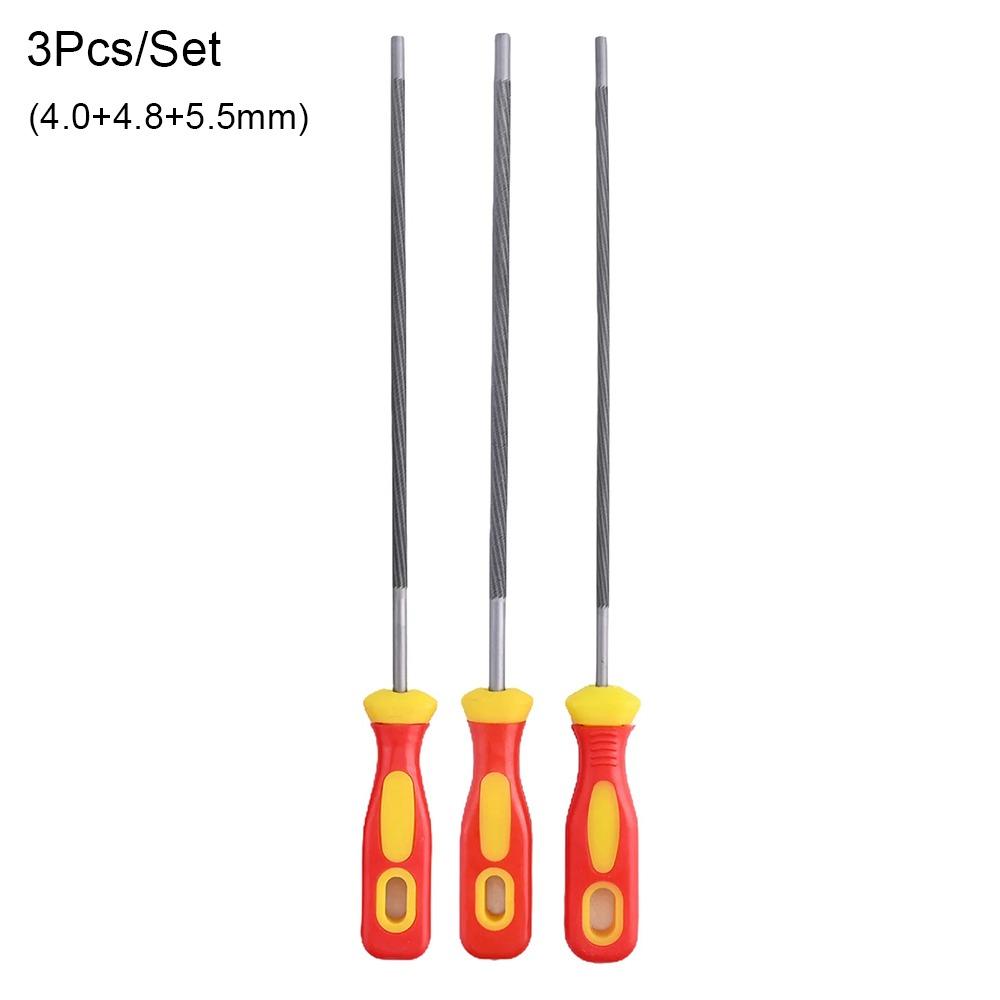 1Pcs Round Chain Files 4.0/4.8/5.5mm Sharpening Tool Durable Saw Sharpener Hand Tools Accessories