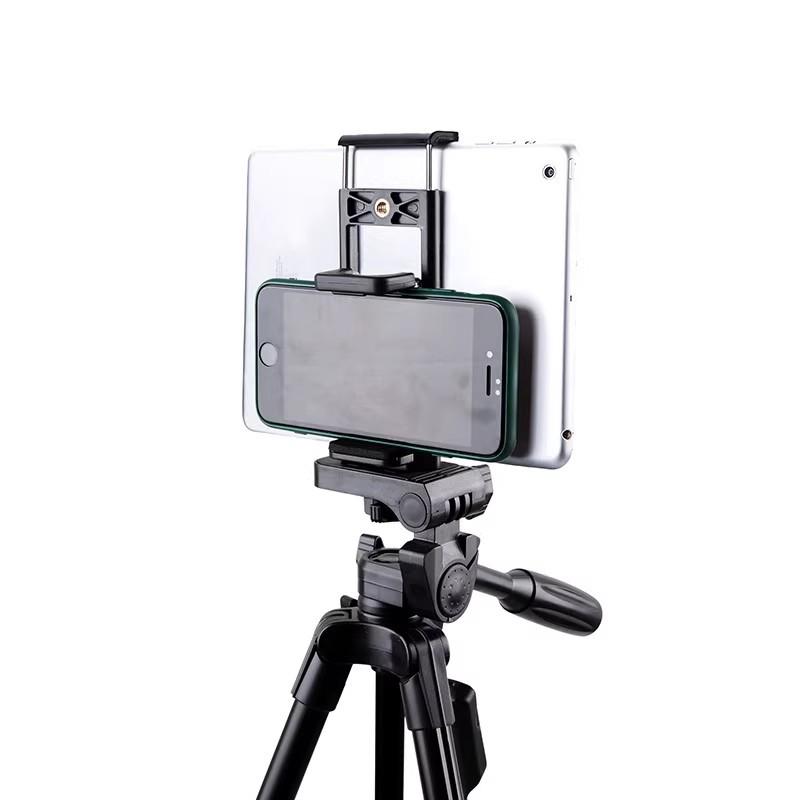 Doppelclip für Handys & Tablets - Selfie-Stick, Stativ & Ständer zum Binge-Watching & Live-Streaming