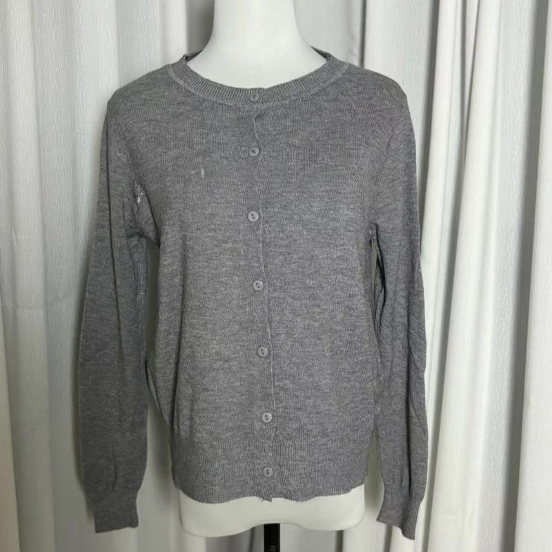 Giacca Cardigan Casual in Maglia Slim Fit alla Moda da Donna Autunno Manica Lunga Cardigan Maglione Top a Maglia Larga Maglioni Girocollo Vintage 25182
