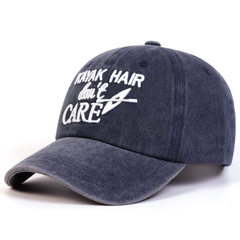 

1Piece Unisex Letter Wash Baseball Cap Vintage Outdoor Adjustable Sunscreen Leisure Hat Spring Autumn Travel Tourism Vacation