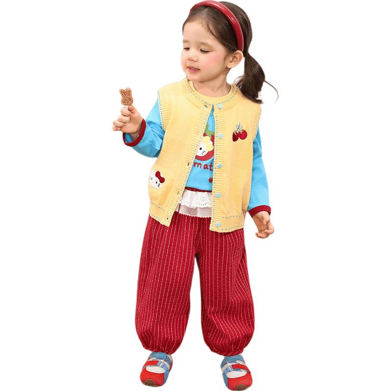 LUSON Baby Girl s Spring 3-Piece Outfit Set 80