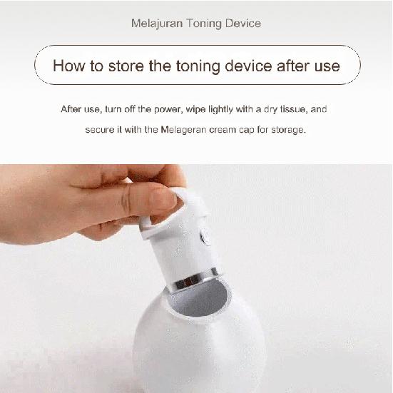 Meditherapy Melajuran White Toning Cream 50 ml & EMS-Gerät Aufhellende Anti-Flecken