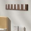 Key Hooks For Wall Coat Hanger Wood Grain Piano Keys No-Drill Bag Holder Wall Decor For Laundry Bedroom Dorm Garage Entryway RV