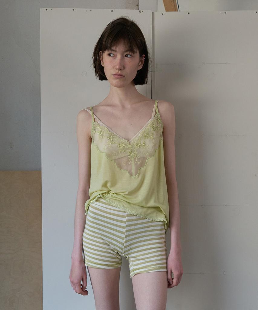 Nokeontencheu 345. Tashi Sleeveless _ Lime