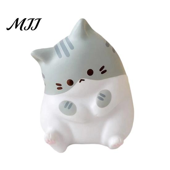 Fidget Stress Reliever Relief Cartoon Cat Toy Soft Stretchy Fat Kitten Squeeze Adult Hand Relaxation Anxiety Reduction Animal Sensory Party