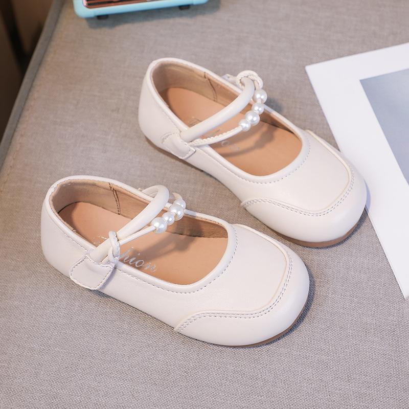 

Весна Новые Модные Корейские Стильные Девочки Мягкая Подошва Кожаная Обувь 36 бежевый