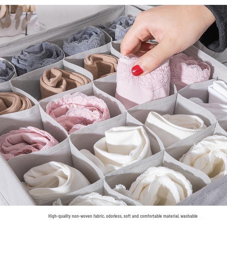 Stoffschubladen-Organizer-Box für Lingerie, Unterwäsche, BHs und Socken