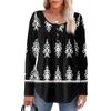 Women's Long Sleeve Tunic Loose Tops Casual Oversized Tops Pleated Tunic Button Down Casual Women's Print Tops