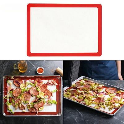 Silicone Baking Mats Cookie Pad Non-Stick Reusable Baking Tray Mats Sheet Set for Cookies Pastry Tools Batters Flour Fondant BBQ